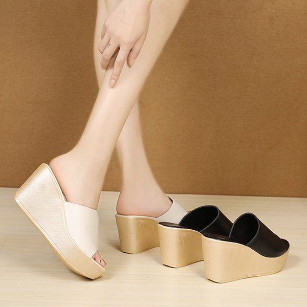 Papuče s platformom za slobodno vrijeme - 8,5 cm