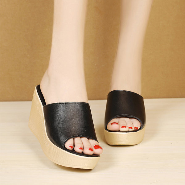 Papuče s platformom za slobodno vrijeme - 8,5 cm