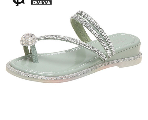 Ženske papuče sa ukrasnim kamenčićima