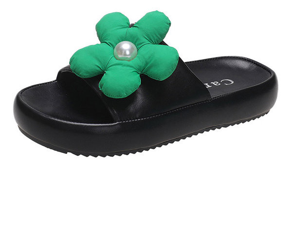 Ženske casual papuče s 3D dekoracijom i ravnim potplatom