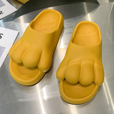 Дамски гумени чехли с равна подметка няколко цвята