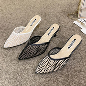 Naiste terava otsaga sussid õhukese kontsaga 5 cm