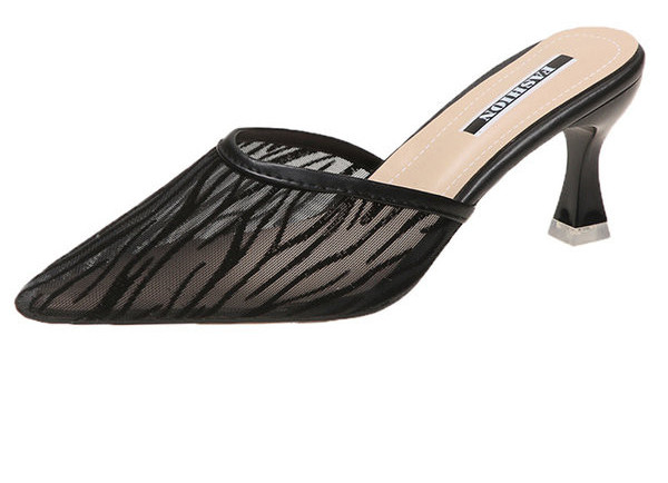 Naiste terava otsaga sussid õhukese kontsaga 5 cm