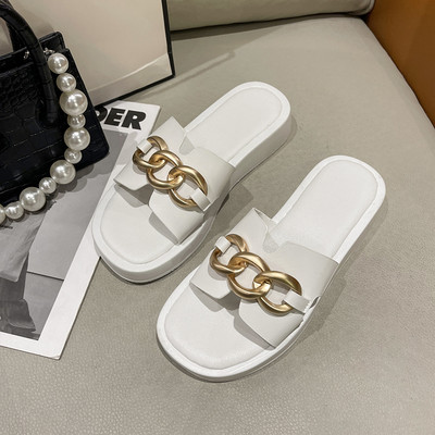 Летни дамски чехли от еко кожа -три цвята