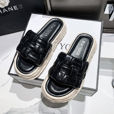 Ежедневни дамски чехли от изкуствена кожа- три цвята