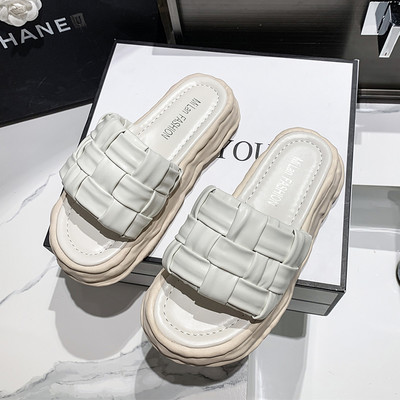 Ежедневни дамски чехли от изкуствена кожа- три цвята