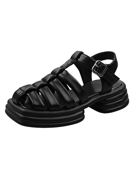 Нов модел дамски сандали с кожени каишки