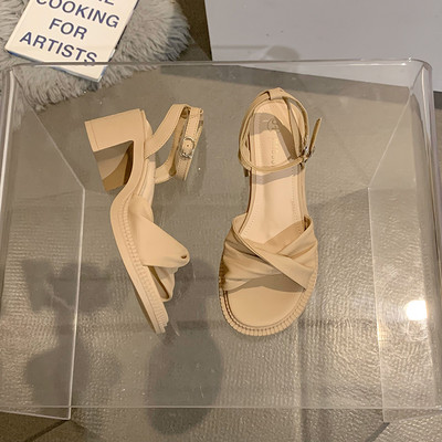 Laisvalaikio basutės iš eko odos, kulno storis 6,5 cm