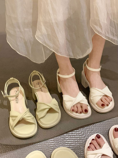 Laisvalaikio basutės iš eko odos, kulno storis 6,5 cm