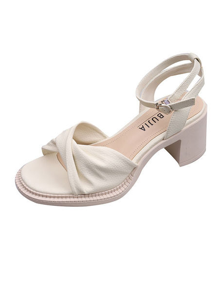 Laisvalaikio basutės iš eko odos, kulno storis 6,5 cm