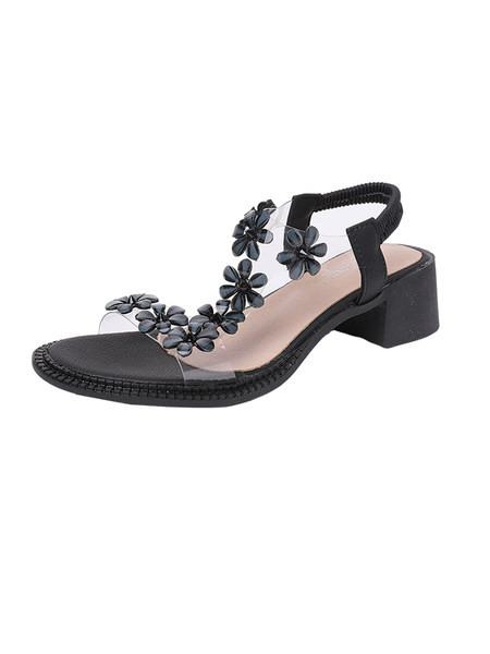 Moodsad 3D lilledega sandaalid