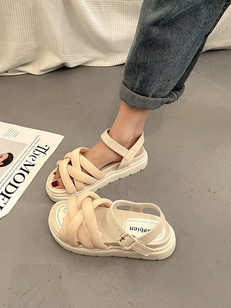 Novi model ženskih sandala sa ukrštenim remenčićima - tri boje