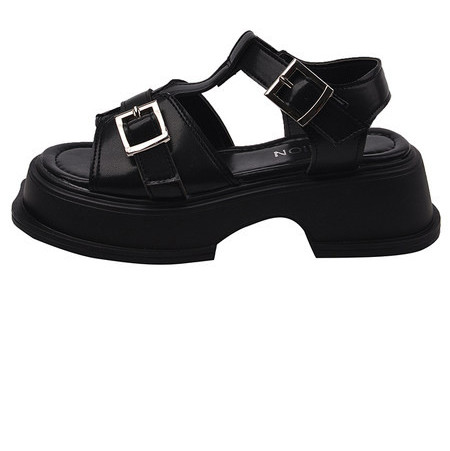 Ženske sandale od eko kože sa metalnom kopčom