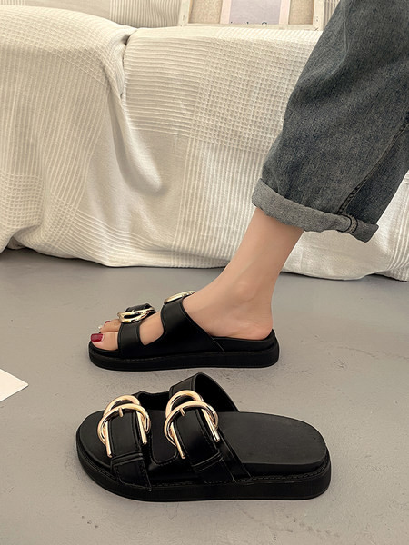 Ležerne ženske sandale ili papuče od umjetne kože