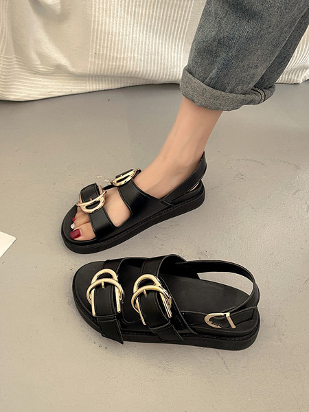 Ležerne ženske sandale ili papuče od umjetne kože