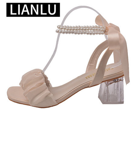 Moderne ženske sandale sa perlama - tri boje