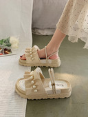 Novi model ženskih sandala sa perlama u tri boje