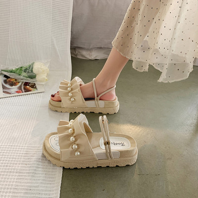 Novi model ženskih sandala sa perlama u tri boje