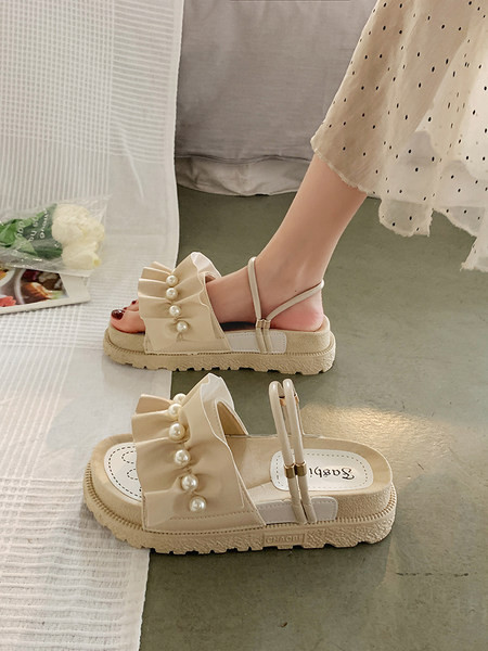 Novi model ženskih sandala sa perlama u tri boje