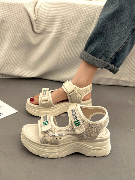 Moteriškos sportinės basutės su velcro užsegimu