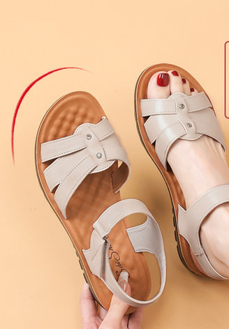 Ležerne ženske sandale sa remenčićima od eko kože