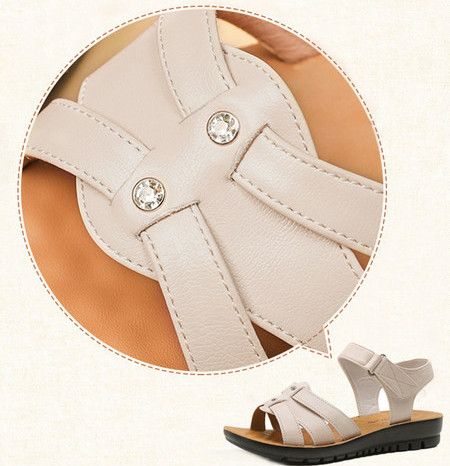 Ležerne ženske sandale sa remenčićima od eko kože