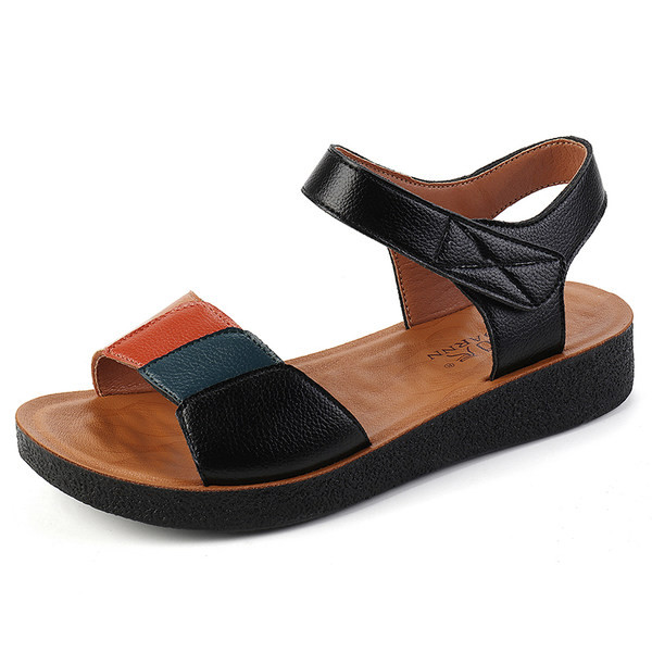 Ležerne ženske sandale od umjetne kože