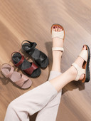 Novi model ženskih sandala od umjetne kože sa čičak kopčanjem