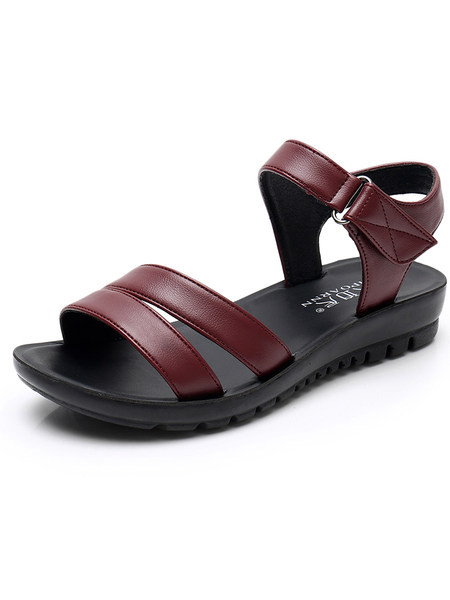 Ženske sandale od umjetne kože novi model