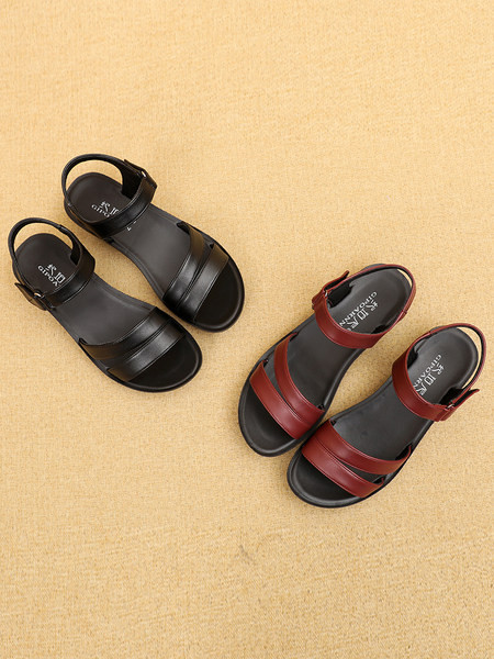 Ženske sandale od umjetne kože novi model