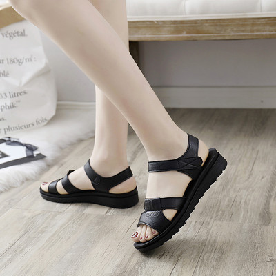 Naiste nahast takjapaelaga sandaalid