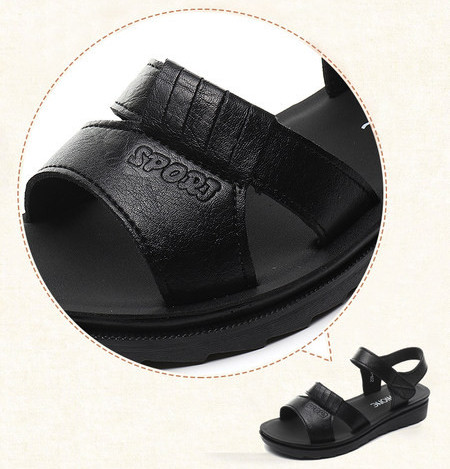 Naiste nahast takjapaelaga sandaalid