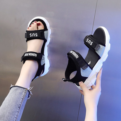 Αθλητικά και casual υφασμάτινα σανδάλια με velcro