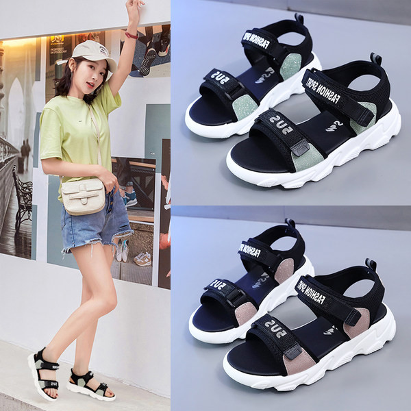 Spordi- ja vabaaja tekstiilist sandaalid takjapaelaga