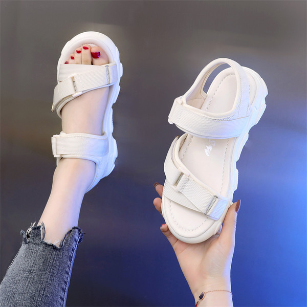 Ženske casual sandale na čičak u dvije boje