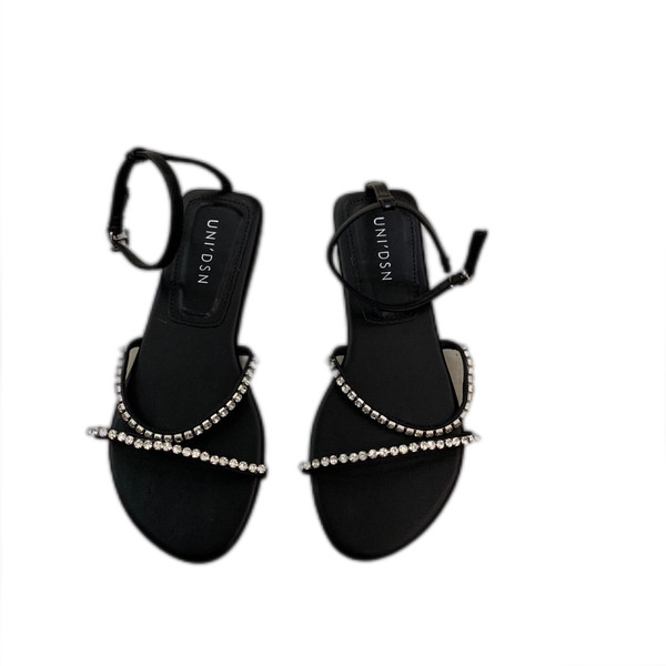 Ženske ležerne sandale sa kamenčićima