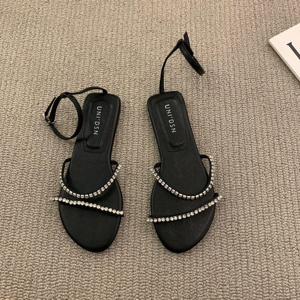 Ženske ležerne sandale sa kamenčićima