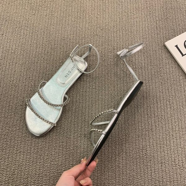 Ženske ležerne sandale sa kamenčićima