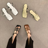 Ženske ležerne sandale sa tankim remenčićima od eko kože