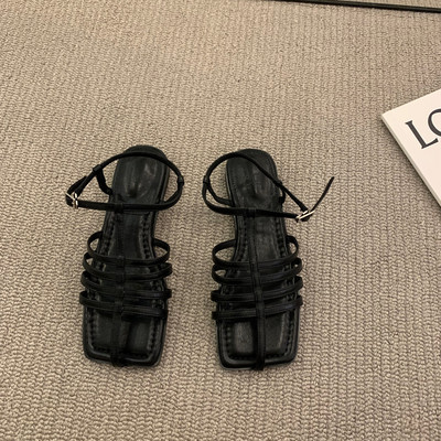 Ženske ležerne sandale sa tankim remenčićima od eko kože