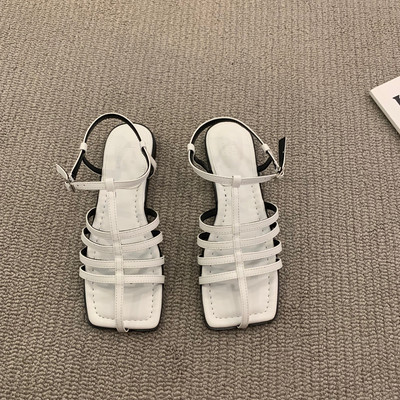 Ženske ležerne sandale sa tankim remenčićima od eko kože