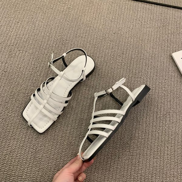 Ženske ležerne sandale sa tankim remenčićima od eko kože