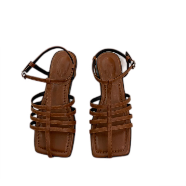 Ženske ležerne sandale sa tankim remenčićima od eko kože