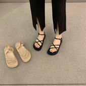 Novi model ženskih sandala sa ukrštenim remenčićima - crne i smeđe