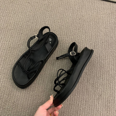 Novi model ženskih sandala sa ukrštenim remenčićima - crne i smeđe