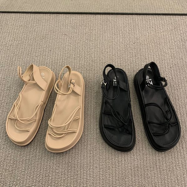 Novi model ženskih sandala sa ukrštenim remenčićima - crne i smeđe