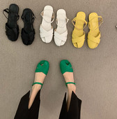 Ženske sandale od eko kože sa kopčom u četiri boje