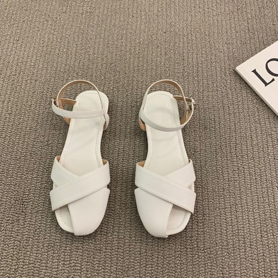 Ženske sandale od eko kože sa kopčom u četiri boje