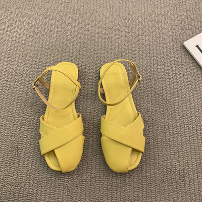 Ženske sandale od eko kože sa kopčom u četiri boje