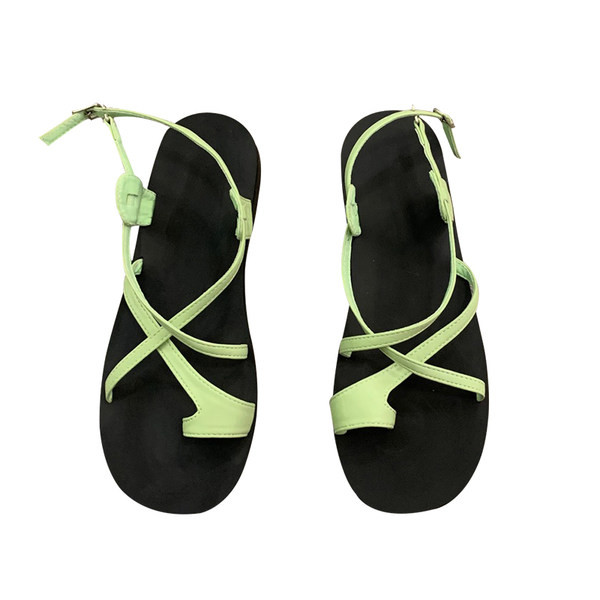 Ženske sandale od eko kože sa ukrštenim remenčićima